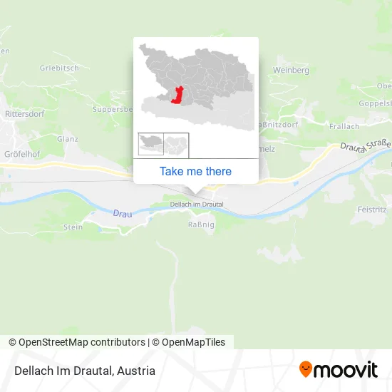 Dellach Im Drautal map