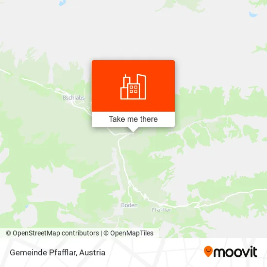 Gemeinde Pfafflar map