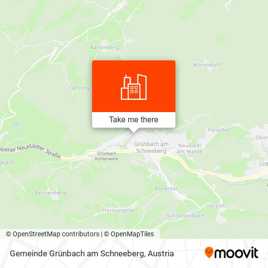Gemeinde Grünbach am Schneeberg map