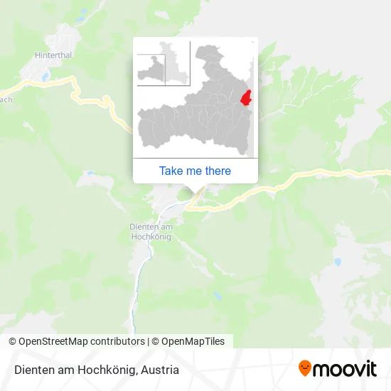 Dienten am Hochkönig map