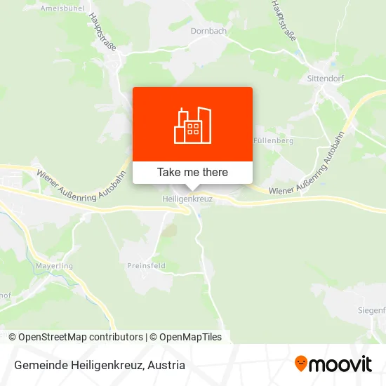 Gemeinde Heiligenkreuz map