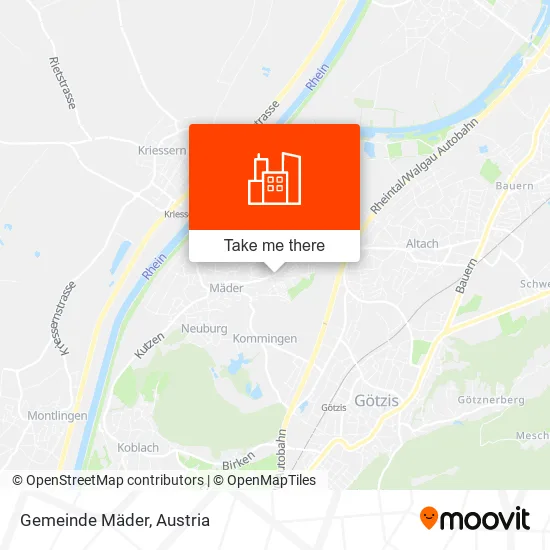 Gemeinde Mäder map