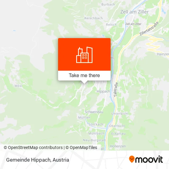 Gemeinde Hippach map