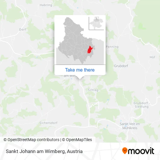 Sankt Johann am Wimberg map