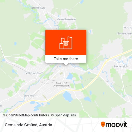 Gemeinde Gmünd map