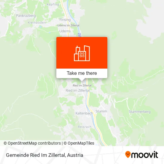 Gemeinde Ried Im Zillertal map