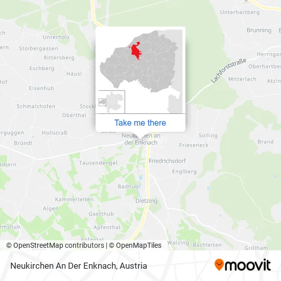 Neukirchen An Der Enknach map