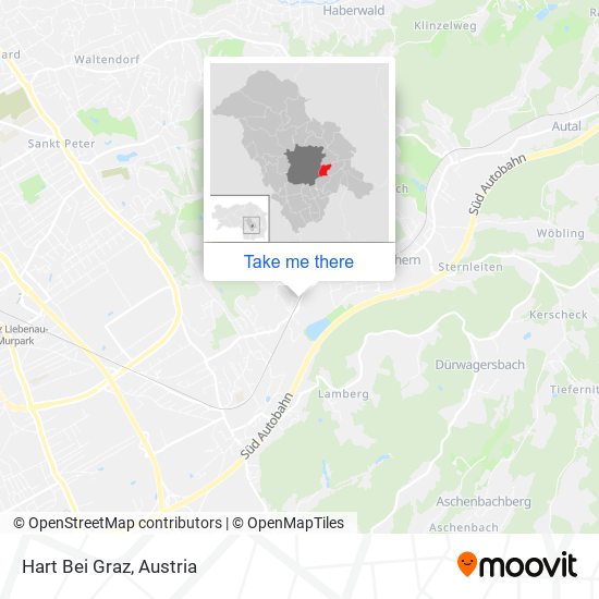 Hart Bei Graz map