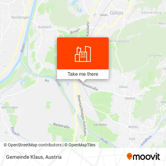 Gemeinde Klaus map