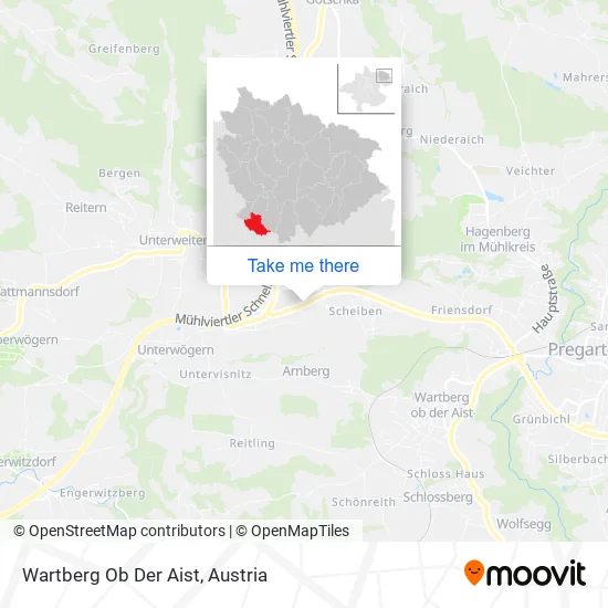 Wartberg Ob Der Aist map