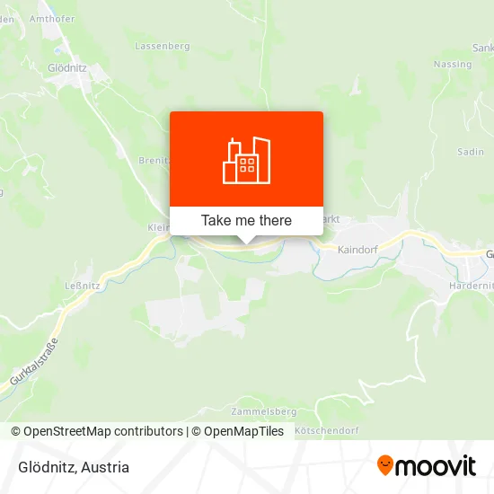 Glödnitz map