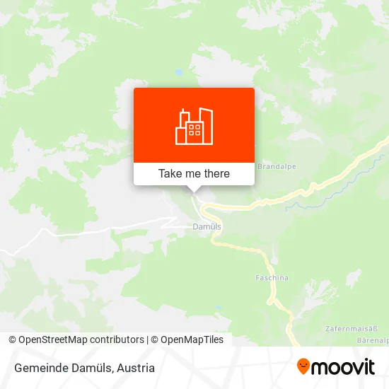 Gemeinde Damüls map