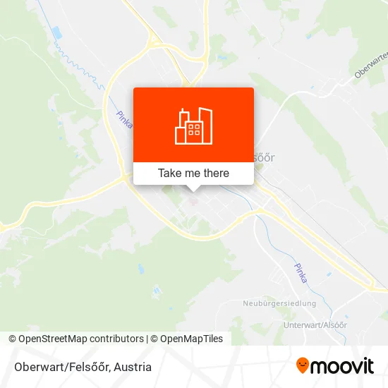 Oberwart/Felsőőr map