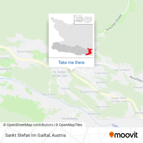 Sankt Stefan Im Gailtal map