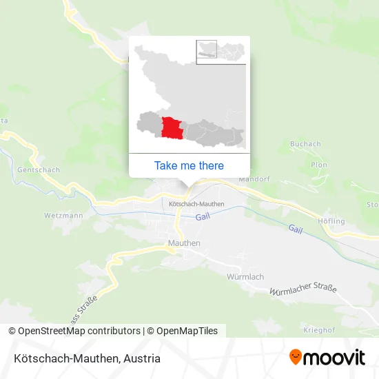 Kötschach-Mauthen map