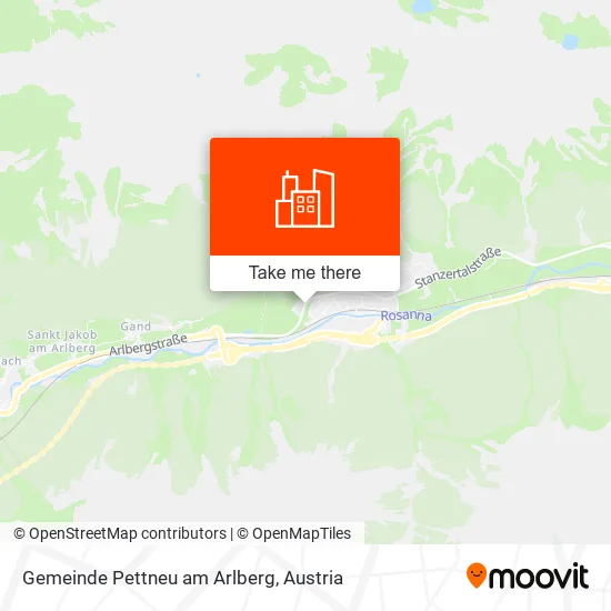 Gemeinde Pettneu am Arlberg map