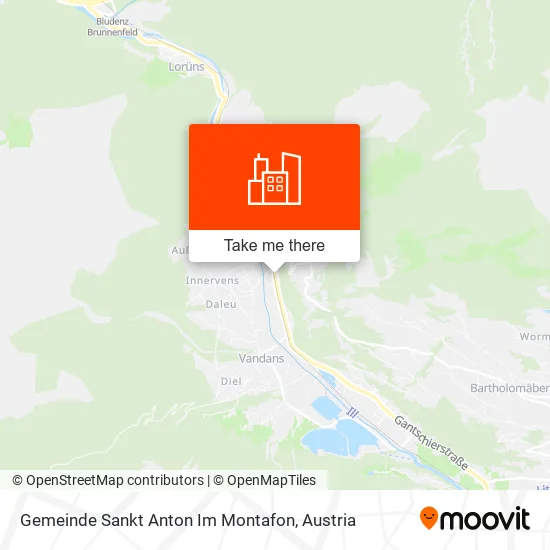 Gemeinde Sankt Anton Im Montafon map