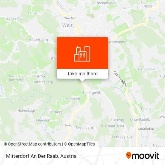 Mitterdorf An Der Raab map