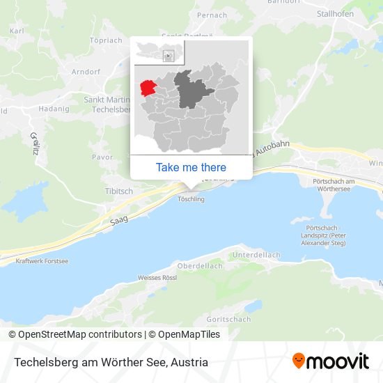 Techelsberg am Wörther See map