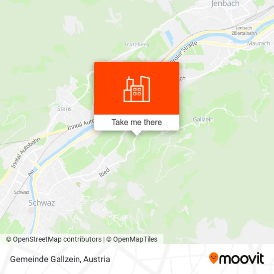 Gemeinde Gallzein map