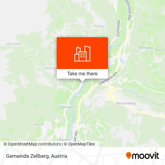 Gemeinde Zellberg map