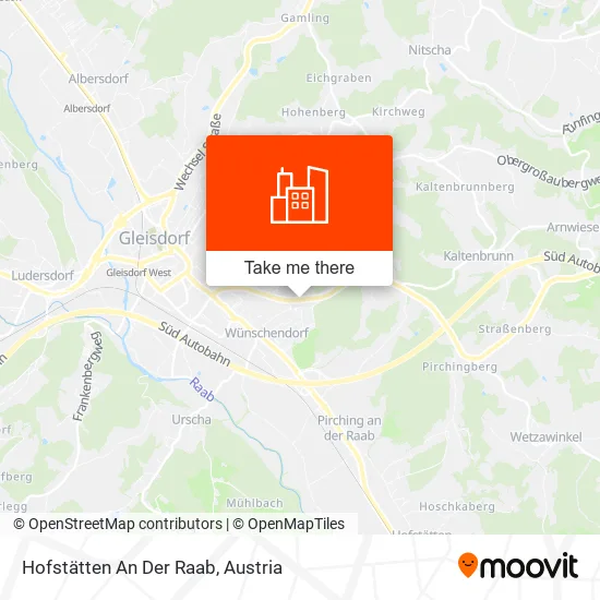 Hofstätten An Der Raab map