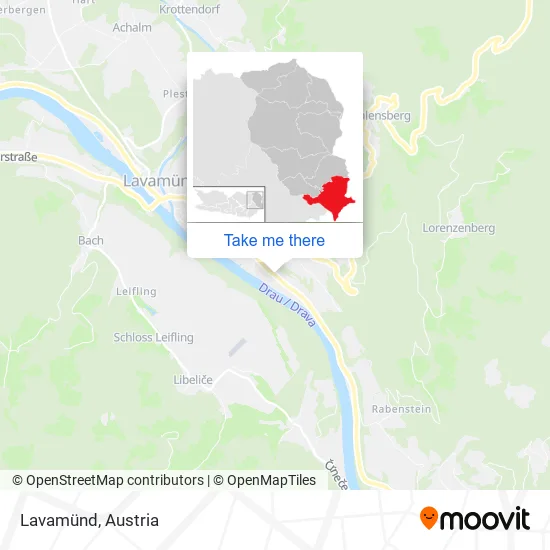 Lavamünd map