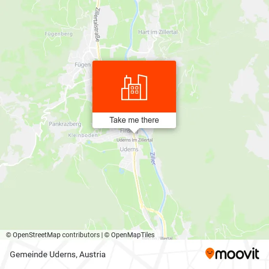 Gemeinde Uderns map