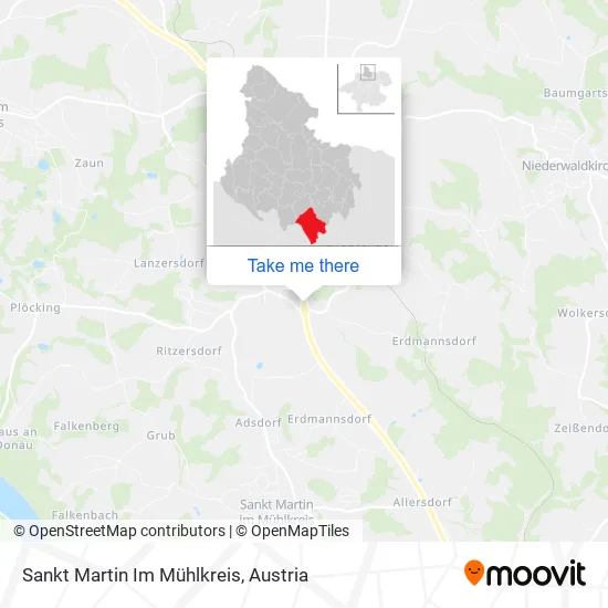 Sankt Martin Im Mühlkreis map