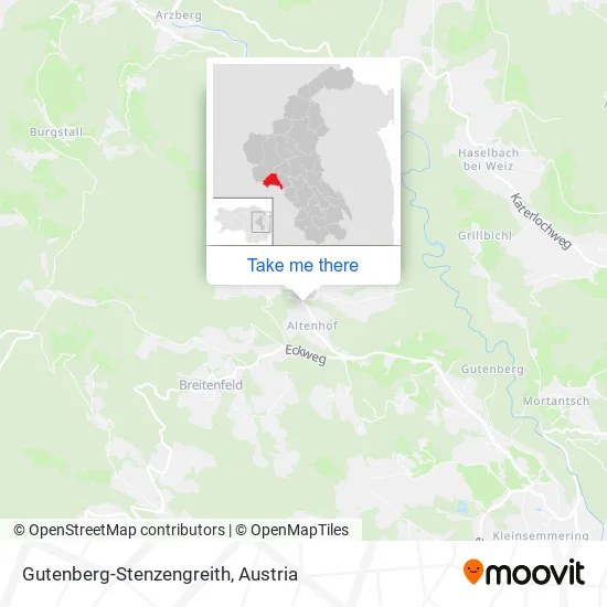 Gutenberg-Stenzengreith map