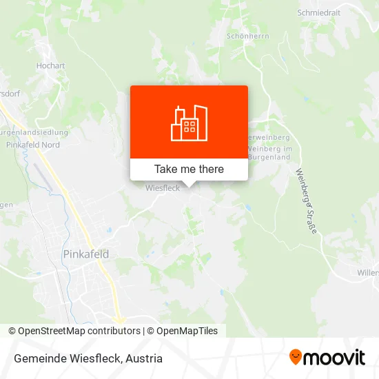 Gemeinde Wiesfleck map