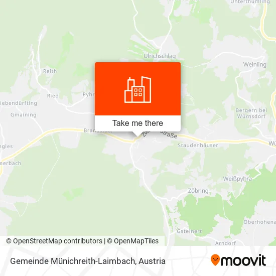 Gemeinde Münichreith-Laimbach map