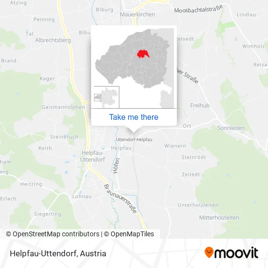 Helpfau-Uttendorf map