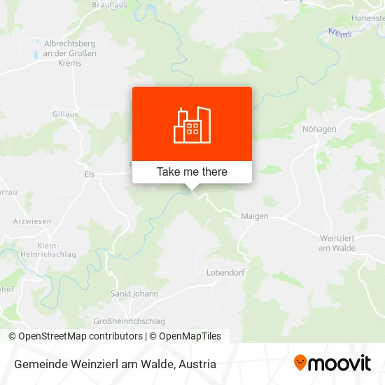 Gemeinde Weinzierl am Walde map