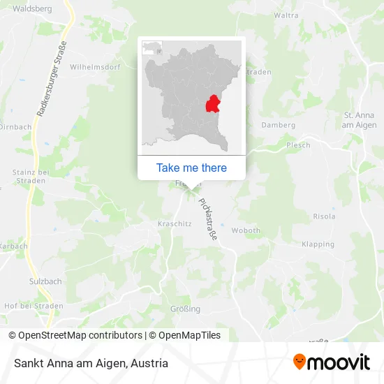 Sankt Anna am Aigen map