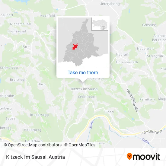 Kitzeck Im Sausal map
