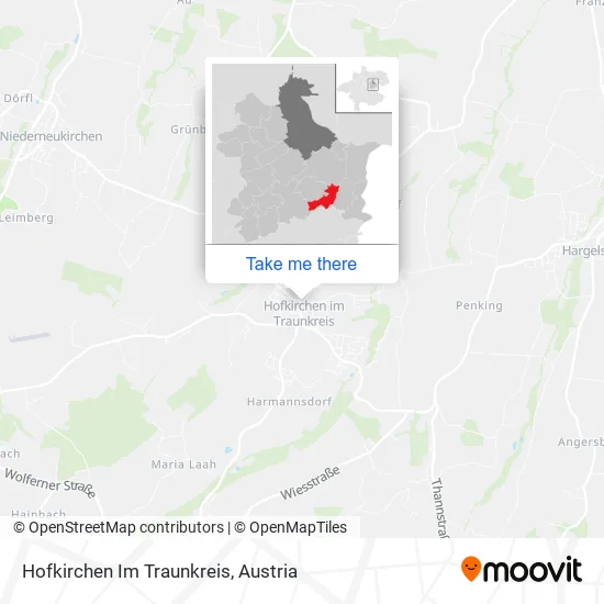 Hofkirchen Im Traunkreis map