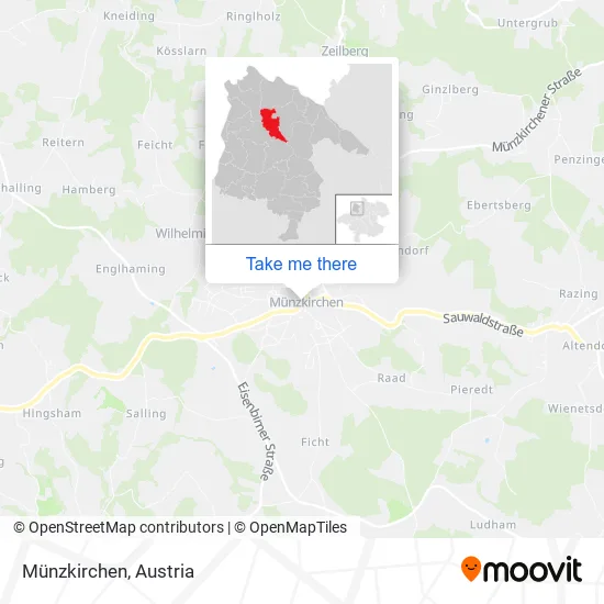 Münzkirchen map