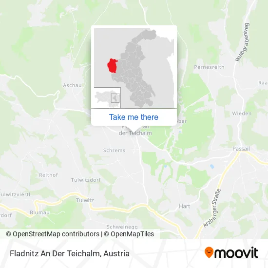 Fladnitz An Der Teichalm map