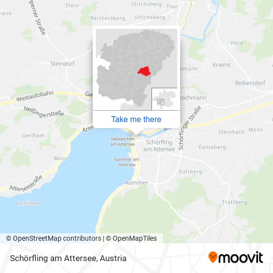 Schörfling am Attersee map