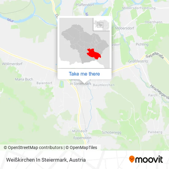 Weißkirchen In Steiermark map
