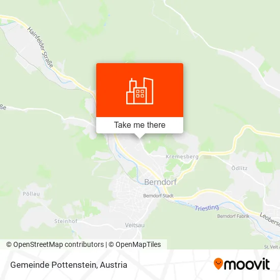 Gemeinde Pottenstein map