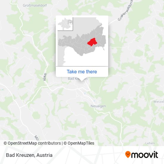 Bad Kreuzen map
