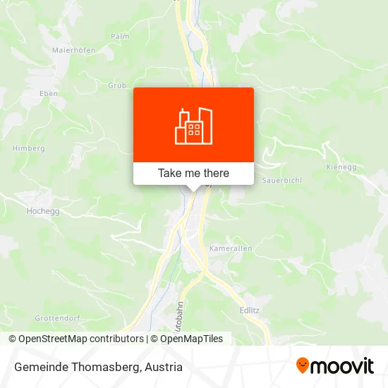 Gemeinde Thomasberg map