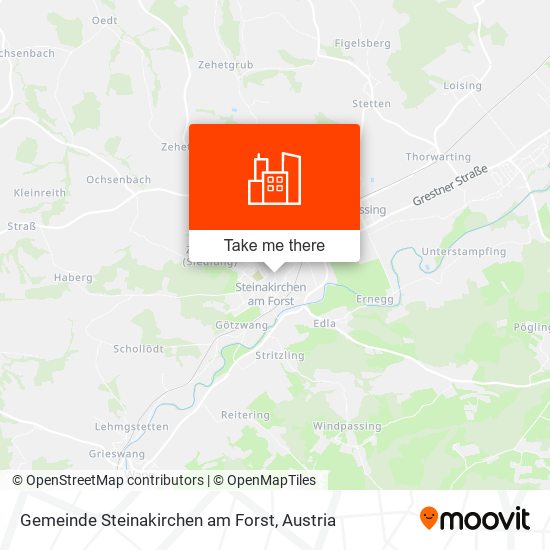 Gemeinde Steinakirchen am Forst map