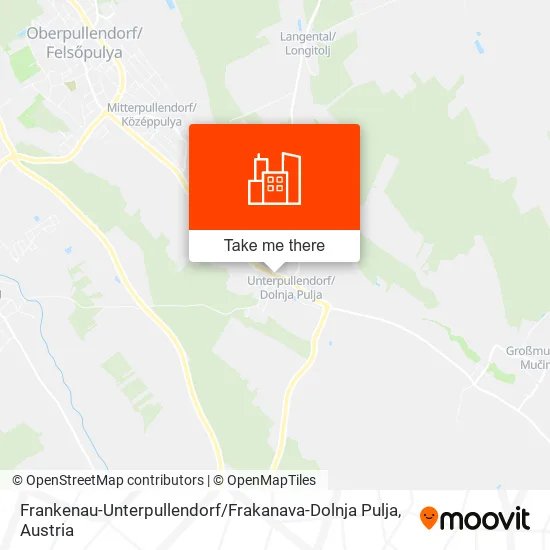 Frankenau-Unterpullendorf / Frakanava-Dolnja Pulja map
