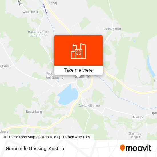 Gemeinde Güssing map