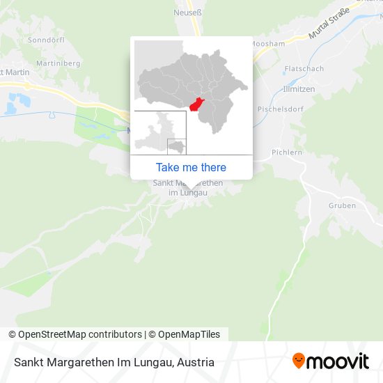 Sankt Margarethen Im Lungau map