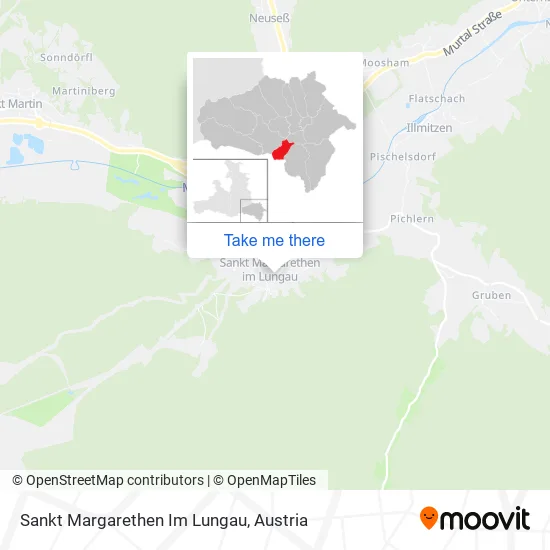 Sankt Margarethen Im Lungau map