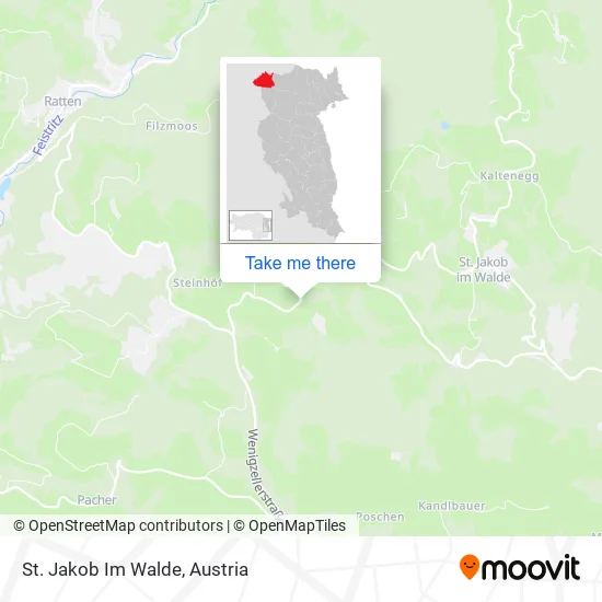 St. Jakob Im Walde map